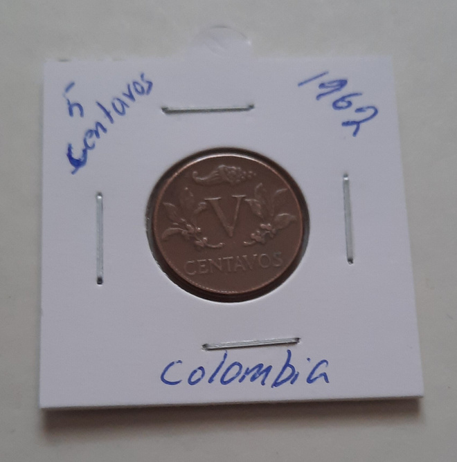 Kolumbia 5 centavos 1962