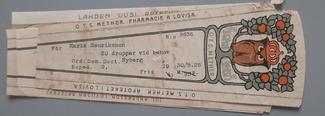 signatuuri Loviisan apteekki OTS Mether -25