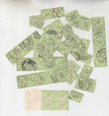M 17 1925 30p vihreä hakaristivesileima.