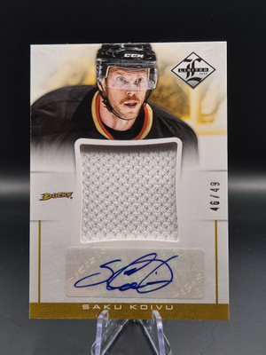 2012-13 Saku Koivu Limited Authentic Jumbo Material Auto/49