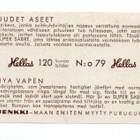 Purkkakuva Hellas UUDET ASEET n:o 79 - pikkukuva 2