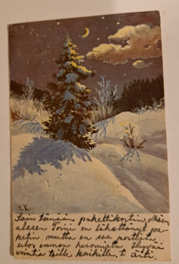 E.Kojine, kuusi kuutamossa, kulkenut 1952