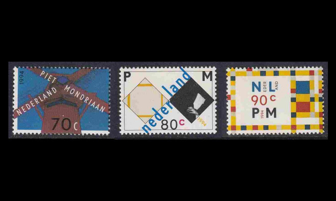Alankomaat 1498-500 ** Taiteilija Piet Mondrian (1994)