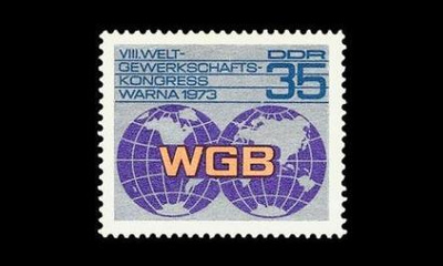 DDR 1885 ** Ammattiliittojen maailmankokous (1973)