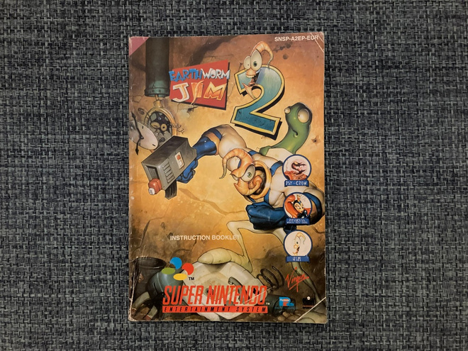 SNES: Earthworm Jim 2 Ohjekirja (M)