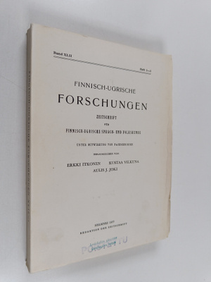 E. N. ym. (toim.) Setälä : Finnish-ugrische Forschungen -...