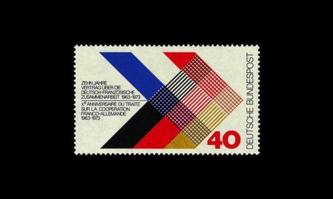 Saksa 753 ** Saksalais-ranskalainen yhteistyösopimus 10v (1