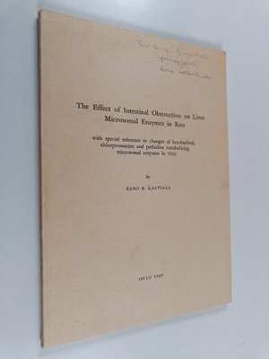 Ejnar Eriksson ym. : The Effect of Intestinal Obstruction...