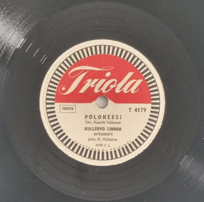 Savikiekko 1955 - Kullervo Linnan orkesteri - Triola T 4179