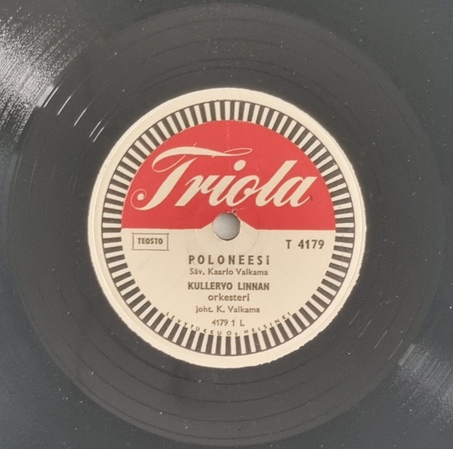 Savikiekko 1955 - Kullervo Linnan orkesteri - Triola T 4179