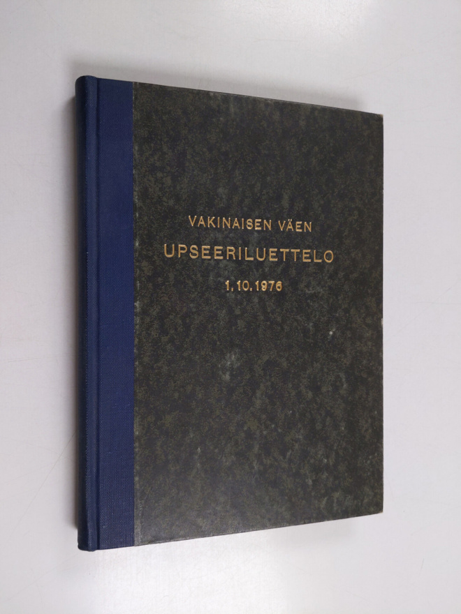 Vakinaisen väen upseeriluettelo 1.10.1976