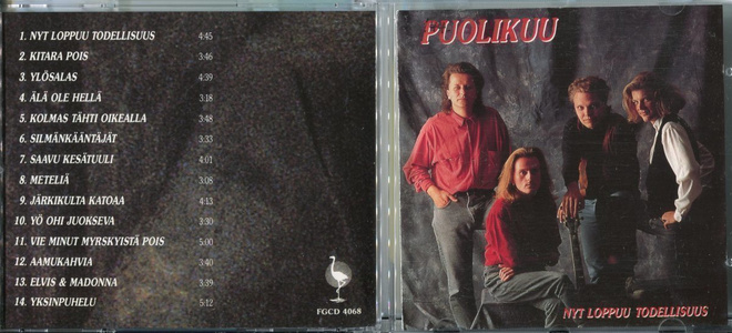 PUOLIKUU . CD-LEVY . NYT LOPPUU TODELLISUUS