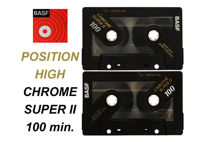 C-KASETTI BASF CHROME SUPER II 100 min. - ILMAINEN TOIMITUS