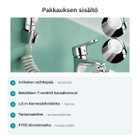 Pesuallassuihkusetti – 3-tilainen Suihkupää, Hanadiversori - pikkukuva 4