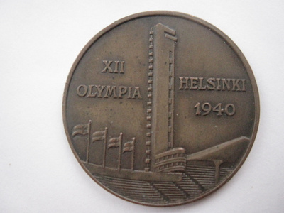 XII OLYMPIA 1940 Helsinki mitali