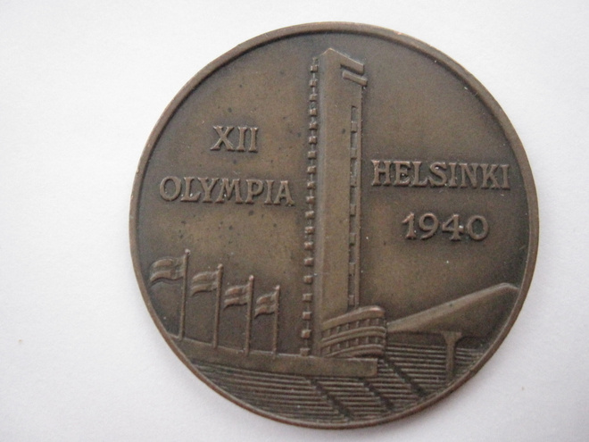 XII OLYMPIA 1940 Helsinki mitali