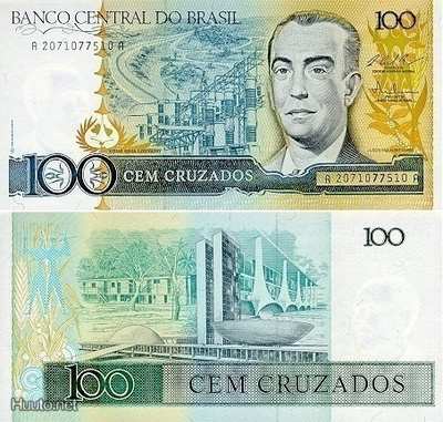 Brasilia 100 Cruzados v.1987 (P-211c) UNC
