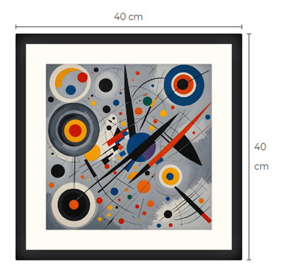 Uusi uniikki abstrakti art print taulu 40 cm x 40 cm
