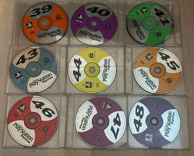 9kpl Playstation -lehtien mukana tulleita CD-levyjä