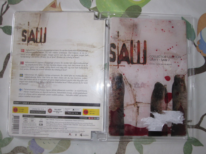 Saw 1+2 Collector’s Edition HYVÄ KUNTO