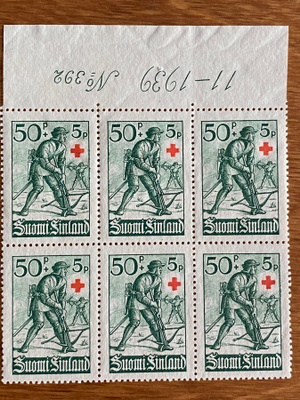 PR 1940 50PENNIÄ+5PENNIÄ NUMERO KUUSILO**