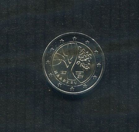 Viro Eesti 2 Euro 2017 UNC Itsenäisyyys