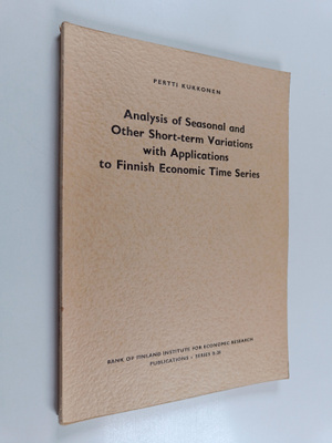 Pertti Kukkonen : Analysis of seasonal and other short-te...