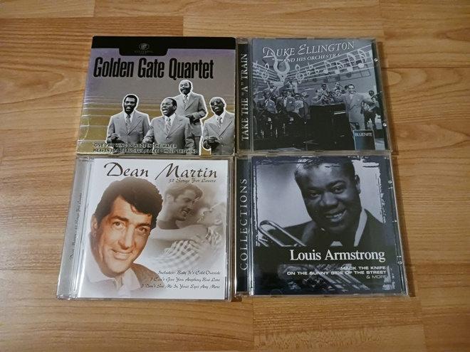 Jazz cd x 4 Armstrong, Martin, Ellington, Golden Gate Quarte