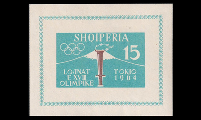 Albania 662BL8B * Kesäolympialaiset Tokio (1962)