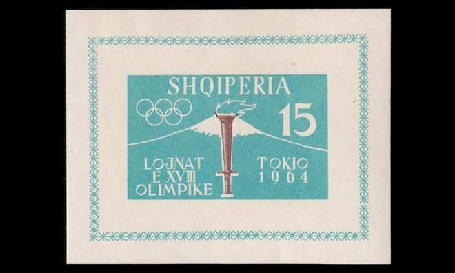 Albania 662BL8B * Kesäolympialaiset Tokio (1962)