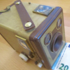 VANHA Kamera Kodak Six-20 Brownie-F Ruskea!! HYVÄ - pikkukuva 1