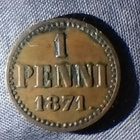 Vuoden 1871 1 penni - pikkukuva 1
