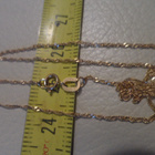 Kultainen kaulaketju 38cm Uusi - pikkukuva 2
