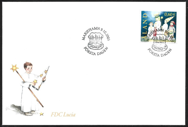 FDC Åland 2003  Lucian päivä  LaPe ÅL 227