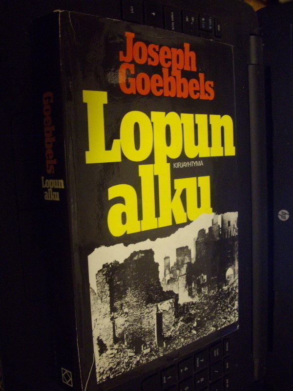 Goebbels : Lopun alku ( 1 p. 1978 ) Sis. postikulut