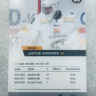 Cardset 2018-19 Rookie #277 Justus Annunen – Kärpät - pikkukuva 2