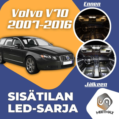 Volvo V70 (MK3) Sisätilan LED-sarja 22-osainen