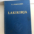 Y. J. Hakulinen: LAKIKIRJA - pikkukuva 1