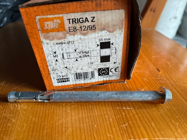 SPIT TRIGA Z E8-12/95 turva-ankkuri 25kpl