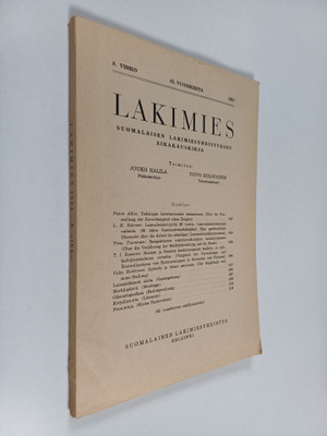 Lakimies : Suomalaisen lakimiesyhdistyksen aikakauskirja ...