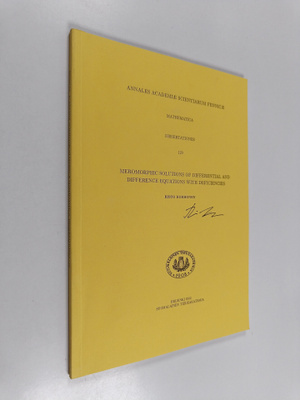 Risto Korhonen : Meromorphic Solutions of Differential an...