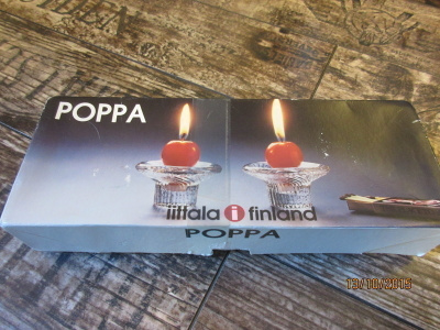 Iittalan Poppa-kynttilänjalat 2 kpl laatikossaan