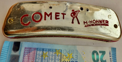 VANHA Huuliharppu M. Hohner Comet Saksa KOMEA