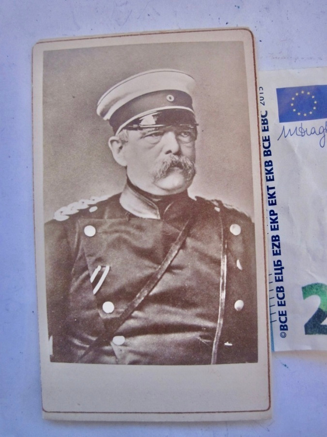 VANHA CDV Valokuva Otto von Bismarck 1870-l