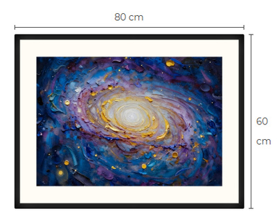 Uusi Galaxi art print taulu 60 cm x 80 cm