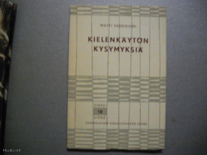 Matti Sadeniemi: Kielenkäytön kysymyksiä (18.3)
