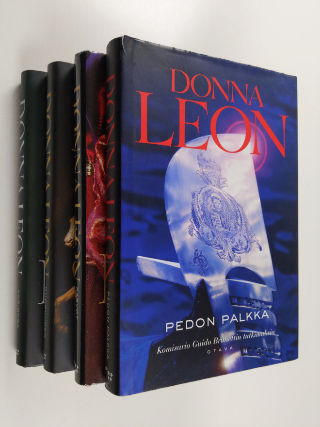 Donna Leon-paketti (4 kirjaa) : Pedon palkka ; Kasvot kuv...