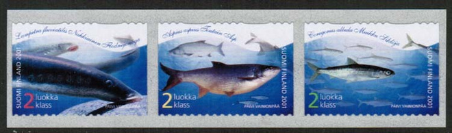 2001 Kaloja postituore 3-rivilö ikimerkkejä.
