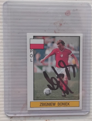 Zbigniew Boniek Puola signed