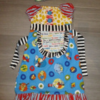 Dr Seuss mekko sirkus juhlamekko 8v, käsityötä, UUSI! - pikkukuva 1